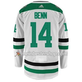 Dallas Stars JAMIE BENN 14 Adidas Weiß Trikot Authentic - Herren